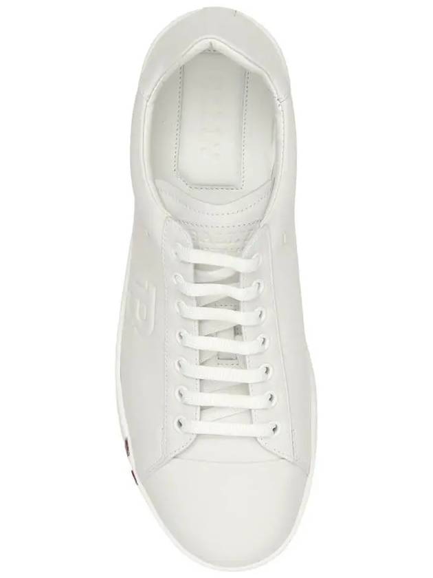 logo leather low-top sneakers white - BALLY - BALAAN 5