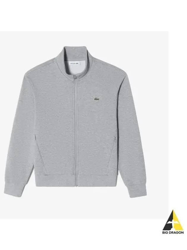 Women s CP Chouli High Neck Zip Up Melange Gray - LACOSTE - BALAAN 1