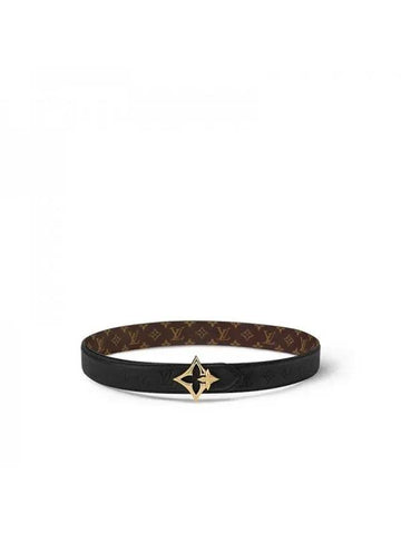 LV Flowergram 30MM Reversible Leather Belt Black Brown - LOUIS VUITTON - BALAAN 1