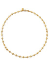 Habibi Chain 48cm Necklace Gold - CRYSTAL HAZE - BALAAN 1