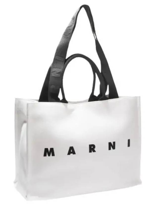 Logo Canvas Tote Bag Handbag - MARNI - BALAAN 1