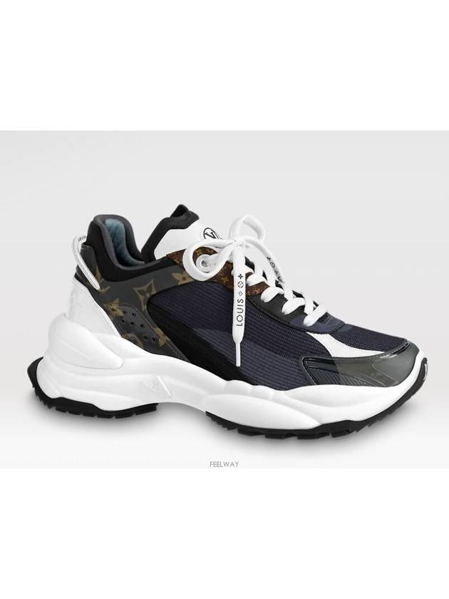 Run 55 Trainer Low Top Sneakers Black - LOUIS VUITTON - BALAAN 2