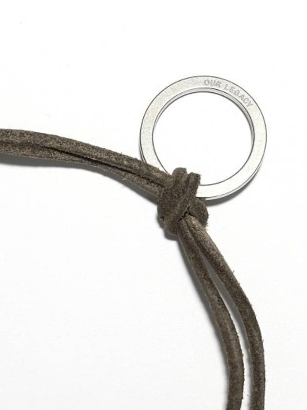 Leather Ladon Keychain Necklace Olive - OUR LEGACY - BALAAN 4