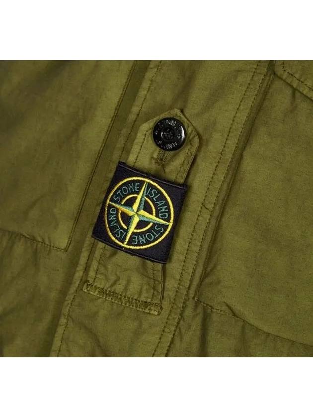 Wappen Patch Pocket Field Zip Up Jacket Khaki - STONE ISLAND - BALAAN 5