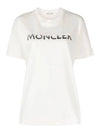 Logo Sequin Cotton Short Sleeve T-Shirt White - MONCLER - BALAAN 2