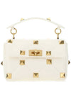 Roman Stud Shoulder Bag Ivory - VALENTINO - BALAAN 1