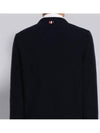 Donegal 4-Bar Striped Crew Neck Wool Knit Top Navy - THOM BROWNE - BALAAN 7