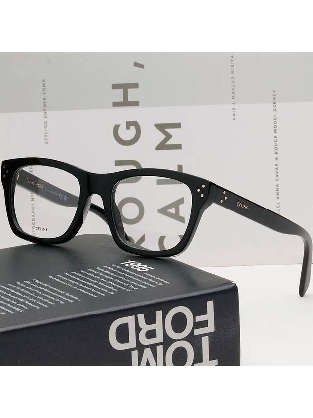 Glasses Frame CL50079I 001 Square Acetate Men Women - CELINE - BALAAN 3