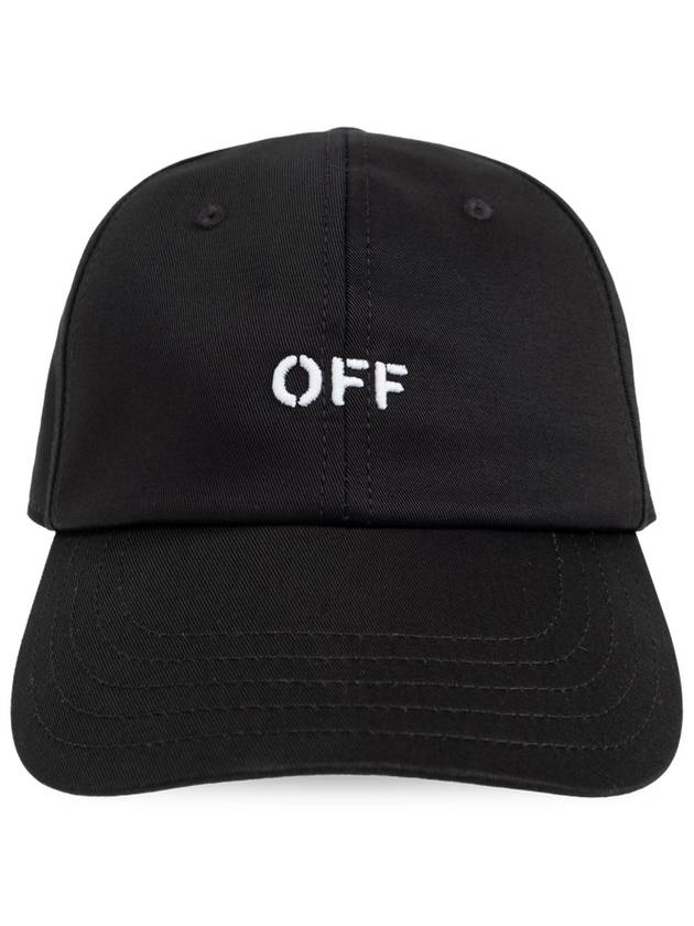 Off-White Baseball Cap, Men's, Black - OFF WHITE - BALAAN 1