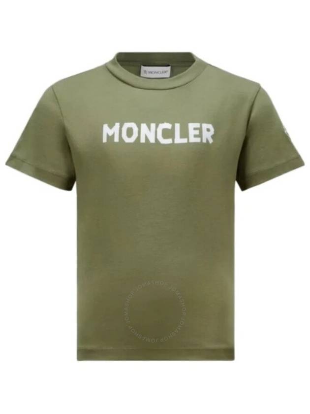 Moncler Boys Logo Print Cotton T-Shirt, Size 14Y - MONCLER - BALAAN 1