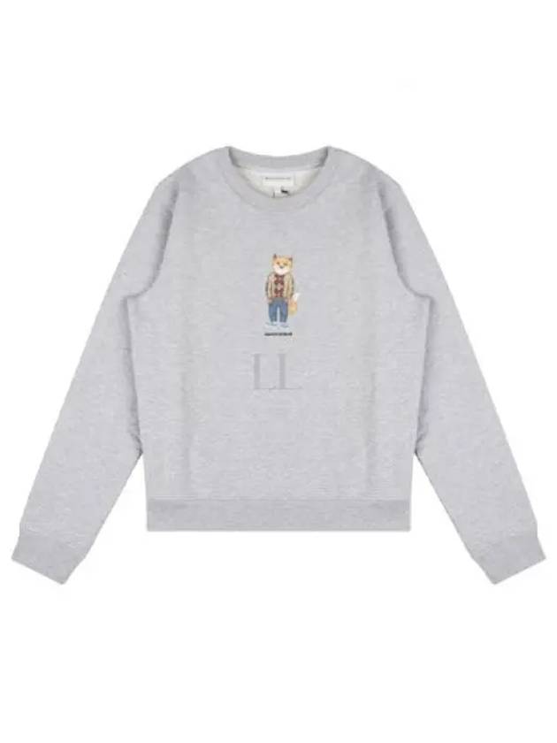 Women's Dress Fox Printing Sweatshirt Grey - MAISON KITSUNE - BALAAN 2