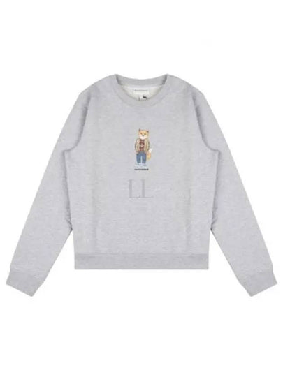 Women's Dress Fox Printing Sweatshirt Grey - MAISON KITSUNE - BALAAN 2