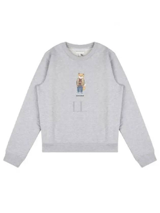 Women's Dress Fox Printing Sweatshirt Grey - MAISON KITSUNE - BALAAN 2