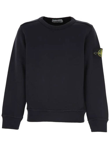 Kids Wappen Round Sweatshirt Dark Navy 711660940 V0020 - STONE ISLAND - BALAAN 1