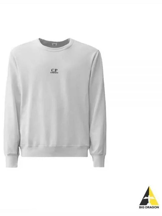 Sweatshirt Light Fleece Logo Sweatshirt 16CMSS162A 002246G 103 Light Fleece Logo Sweatshirt - CP COMPANY - BALAAN