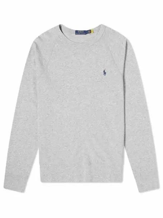 Men's Pony Logo Crew Neck Sweatshirt Grey - POLO RALPH LAUREN - BALAAN 2