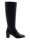 Yuliana 60 leather high boots YULIANA 60 KNEE HIGH ZIP BOOT BLACK - STUART WEITZMAN - BALAAN 2