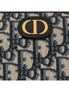 Women's 30 Montaigne Oblique Jacquard Beauty Pouch Bag Blue - DIOR - BALAAN 3