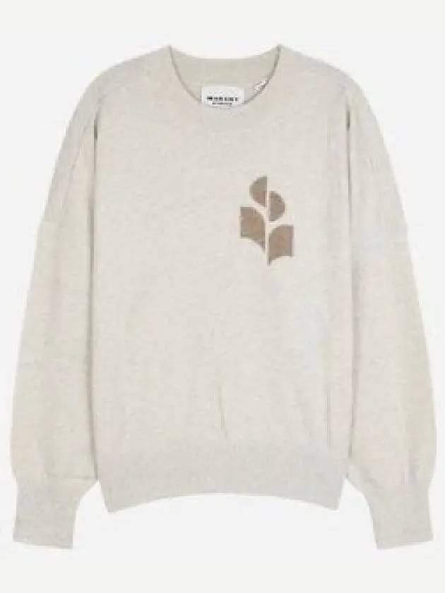 Marisans Logo Knit Top Light Grey - ISABEL MARANT - BALAAN 2