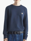 Chillax Patch Regular Sweatshirt Ink Blue - MAISON KITSUNE - BALAAN 5