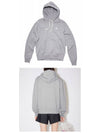 Face Logo Patch Cotton Hoodie Light Grey - ACNE STUDIOS - BALAAN 5