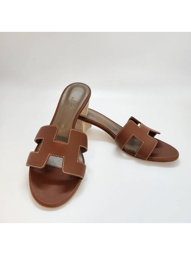 Oasis Sandals Gold H071002Z - HERMES - BALAAN 2