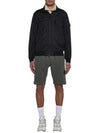 Compass Badge Cotton Track Shorts Musk - STONE ISLAND - BALAAN 3