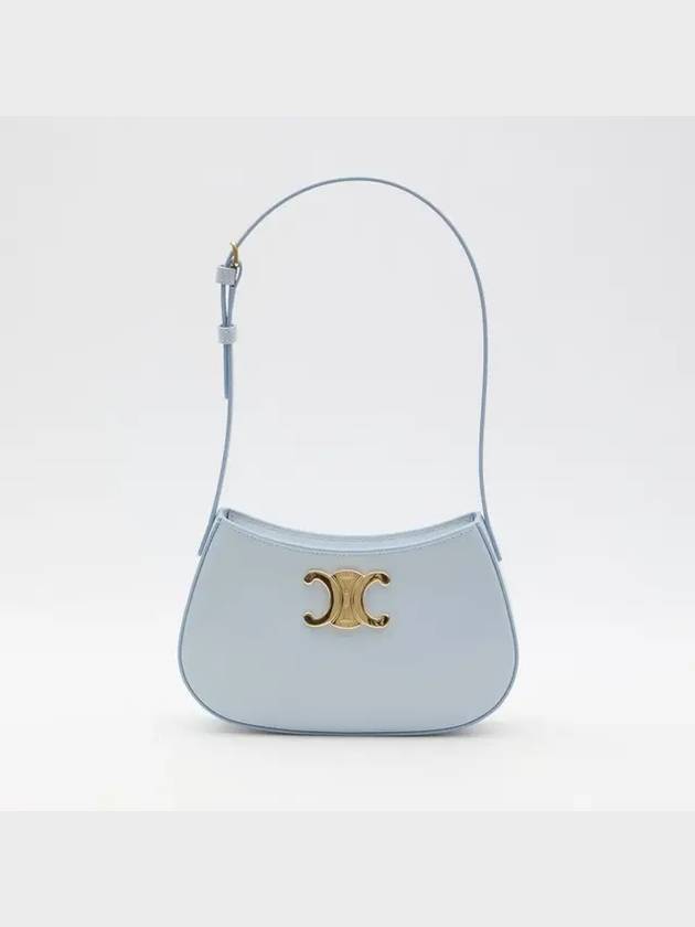 Calfskin Medium Tilly Shoulder Bag Light Blue - CELINE - BALAAN 2