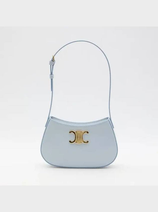 Calfskin Medium Tilly Shoulder Bag Light Blue - CELINE - BALAAN 2