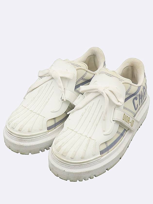 Dior Christian KCK309TNT White Color Velcro Leather ID Women s Sneakers 36 - DIOR - BALAAN 5