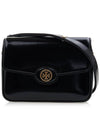 Robinson Spazzolato Convertible Logo Shoulder Bag Black - TORY BURCH - BALAAN 2