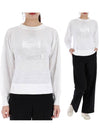 Klowia Logo Print Linen Sweatshirt White - ISABEL MARANT - BALAAN 2