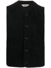 Button-Up Vest Black - ASPESI - BALAAN 1