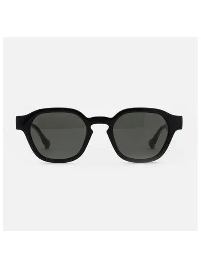 Lettering Round Frame Sunglasses Black - GUCCI - BALAAN 2