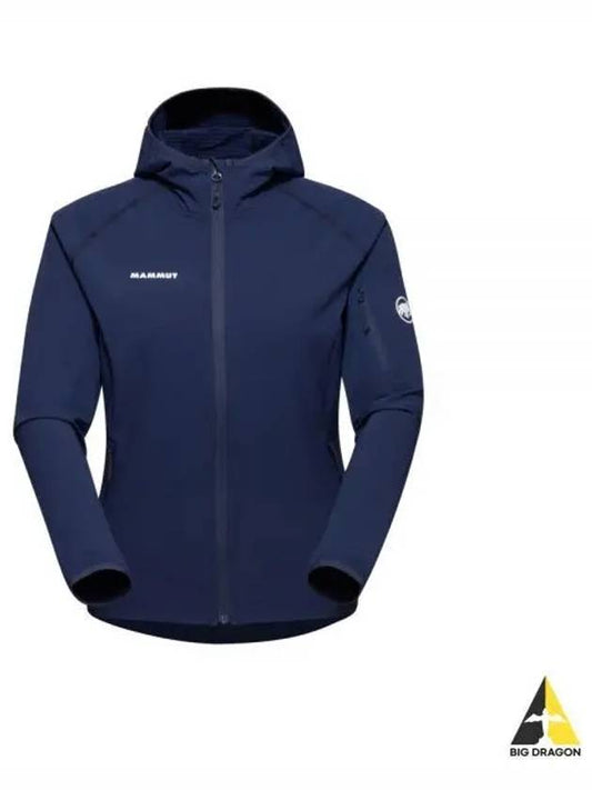 Women's Madris Light ML Hooded Jacket Navy - MAMMUT - BALAAN 2