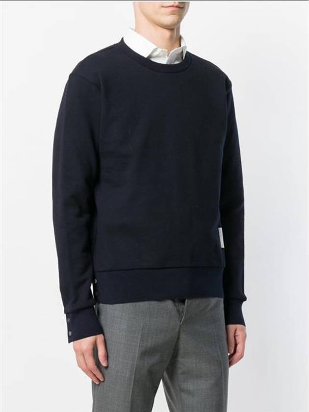 Center Back Stripe Crewneck Sweatshirt Navy - THOM BROWNE - BALAAN 4