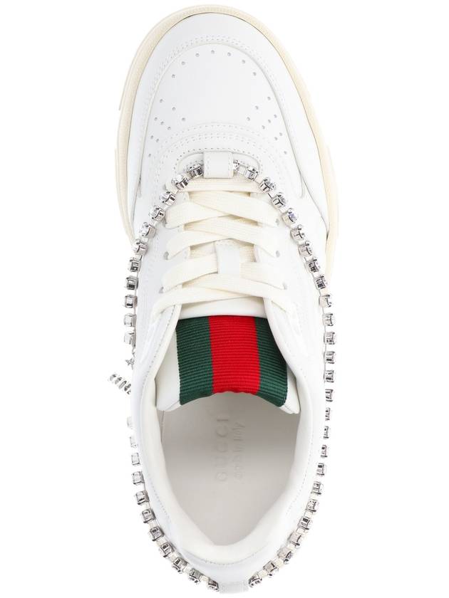 Women's Reweb Low Top Sneakers White - GUCCI - BALAAN 6