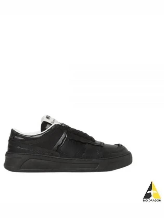 Fantastic Green Panel Low Top Sneakers Black - MSGM - BALAAN 2