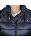 Women's Detachable Hooded Long Padding Midnight Blue - BURBERRY - BALAAN 6