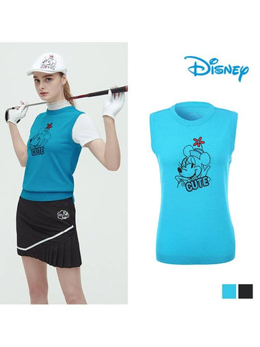 Round Knit Vest Vest DL1LKV002 - DISNEY GOLF - BALAAN 1