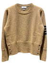 Diagonal Armband Knit Top Camel - THOM BROWNE - BALAAN 2