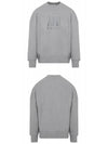 Chest Embroidery Logo Sweatshirt Grey - AMI - BALAAN 5