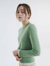 Round long sleeve tee green 0098 - VOYONN - BALAAN 10