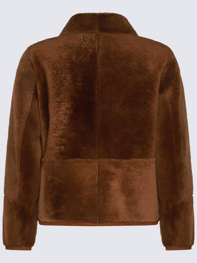 Canali Brown Leather Jacket - CANALI - BALAAN 2