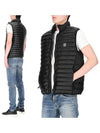 Loom Woven Chambers Recycled Nylon Down Padding Vest Black - STONE ISLAND - BALAAN 2