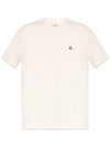 ORB Logo Cotton Short Sleeve T-Shirt Beige - VIVIENNE WESTWOOD - BALAAN 2