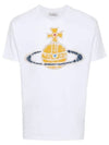 Women's Print Logo Short Sleeve T-Shirt White - VIVIENNE WESTWOOD - BALAAN 2