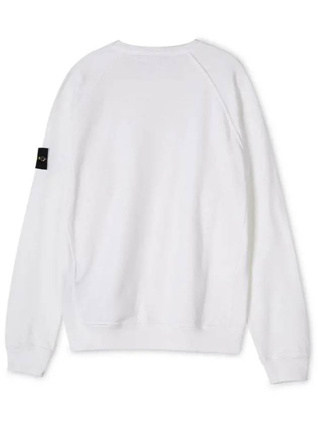 Wappen Patch Round Sweatshirt White - STONE ISLAND - BALAAN 4