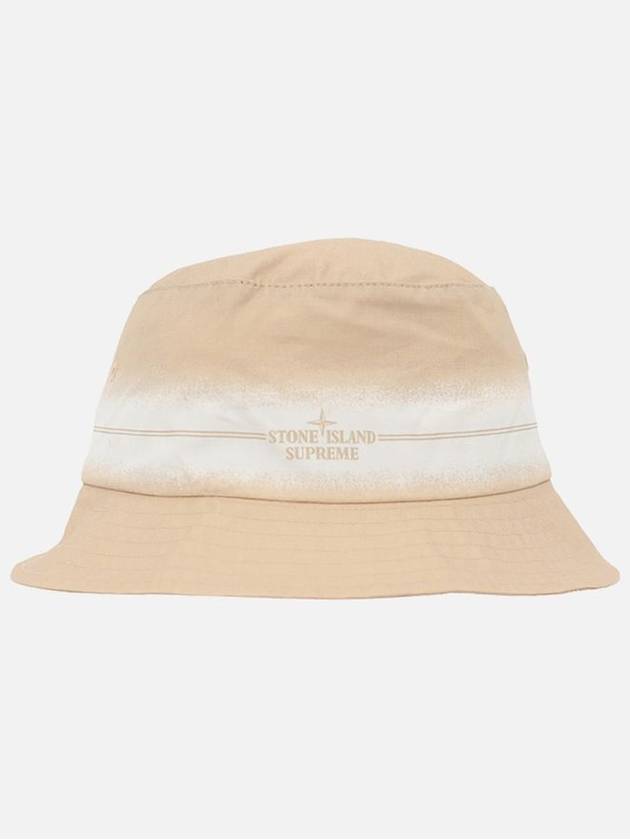 Stripe Crusher Bucket Hat Beige - STONE ISLAND - BALAAN 1