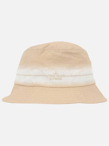 Stripe Crusher Bucket Hat Beige - STONE ISLAND - BALAAN 1